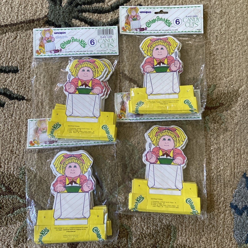 Vintage Cabbage Patch Kid Candy Cups From 1985 24 Cups Halloween Birthday Party